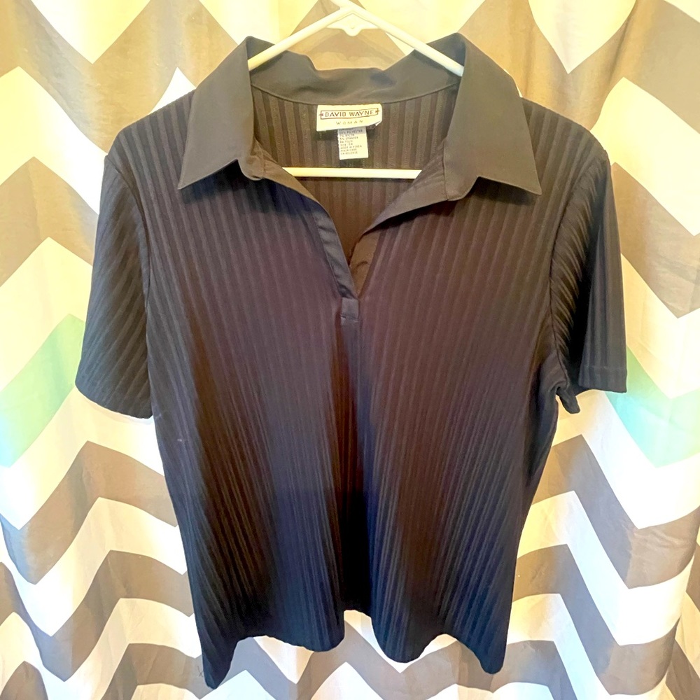 Black David Wayne blouse